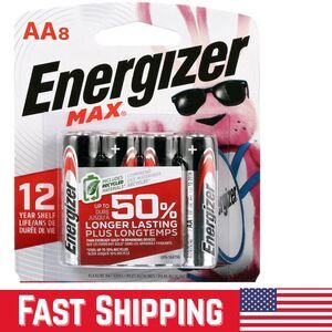 Energizer MAX AA Batteries 8 Pack – Long Lasting Alkaline Double A Battery Leak